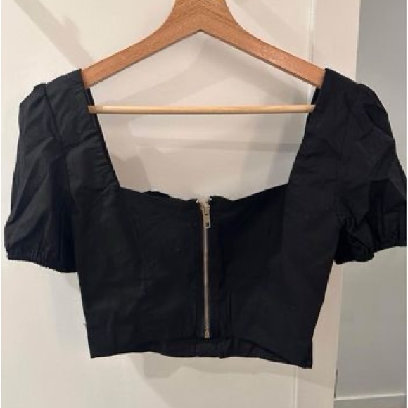 White fox corset crop top - size small - Picture 2 of 3